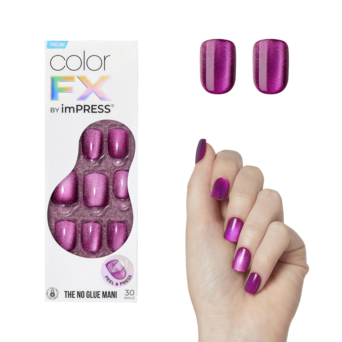 imPRESS front packaging showing kit contents and easy application benefit