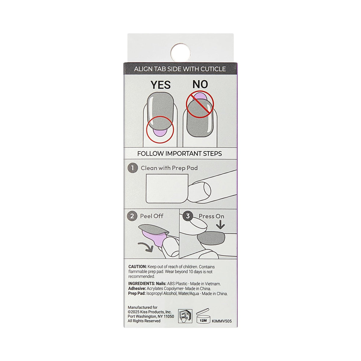 imPRESS flat lay of full kit components for complete at-home mani setup