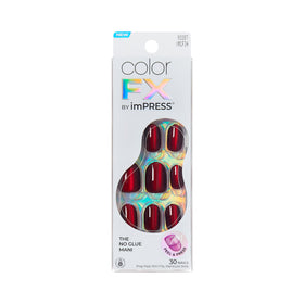 imPRESS front packaging showing kit contents and chrome red benefit: ready-to-wear look