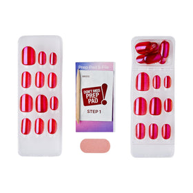 imPRESS included prep pad, stick and mini file for easy prep