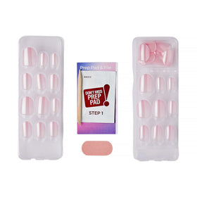 imPRESS kit contents including prep pad stick and mini file for prep benefit
