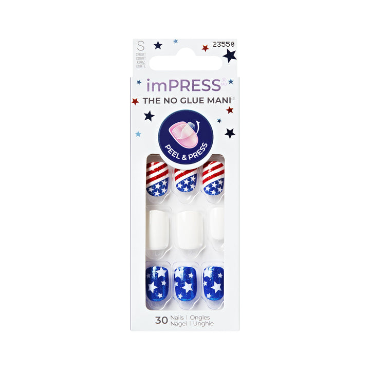 imPRESS front packaging showing patriotic Liberty design and kit benefits