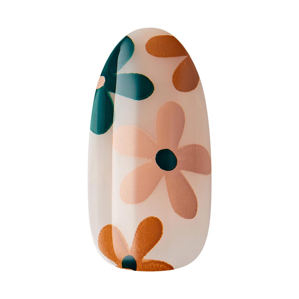 imPRESS nail being pressed onto a natural nail demonstrating secure glue-free application