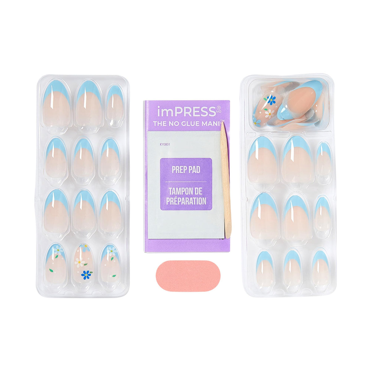 imPRESS full 30-piece nail layout offering size variety for perfect fit