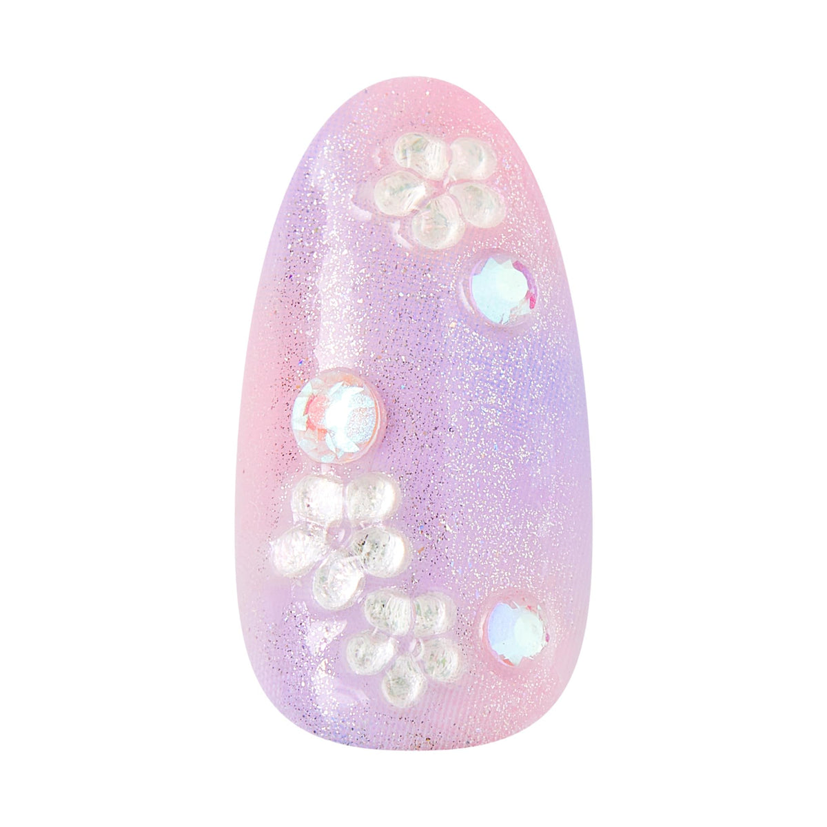 imPRESS medium oval nail layout showing size range and polished shape