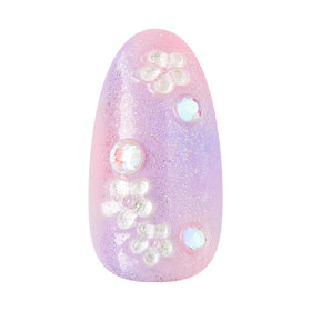 imPRESS medium oval nail layout showing size range and polished shape