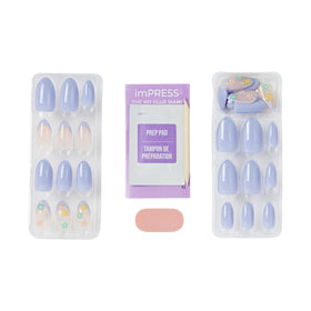 imPRESS nails applied on hand showcasing quick no-glue application and polished finish