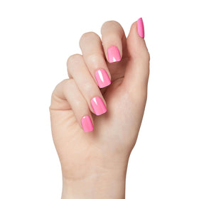 imPRESS press-on nail being applied for quick glue-free manicure