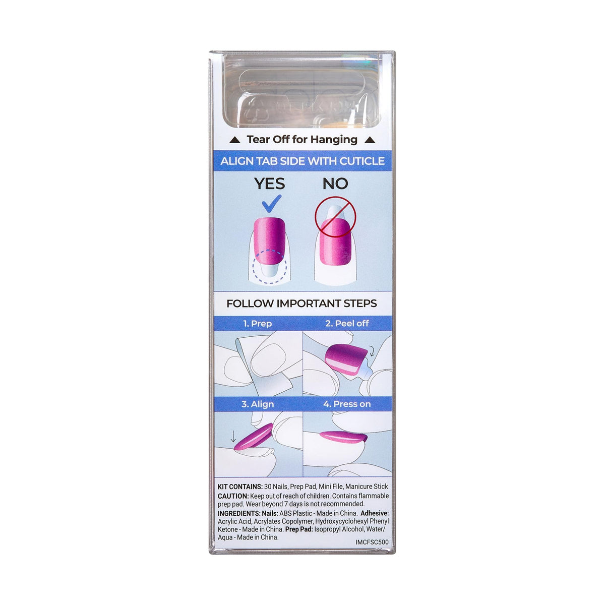 imPRESS removal demonstration using manicure stick for safe, gentle lift-off