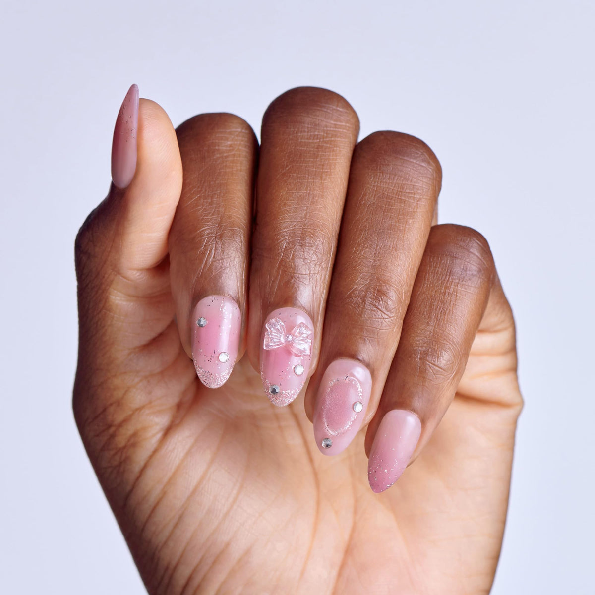 imPRESS single nail close-up showing smooth finish and salon effect