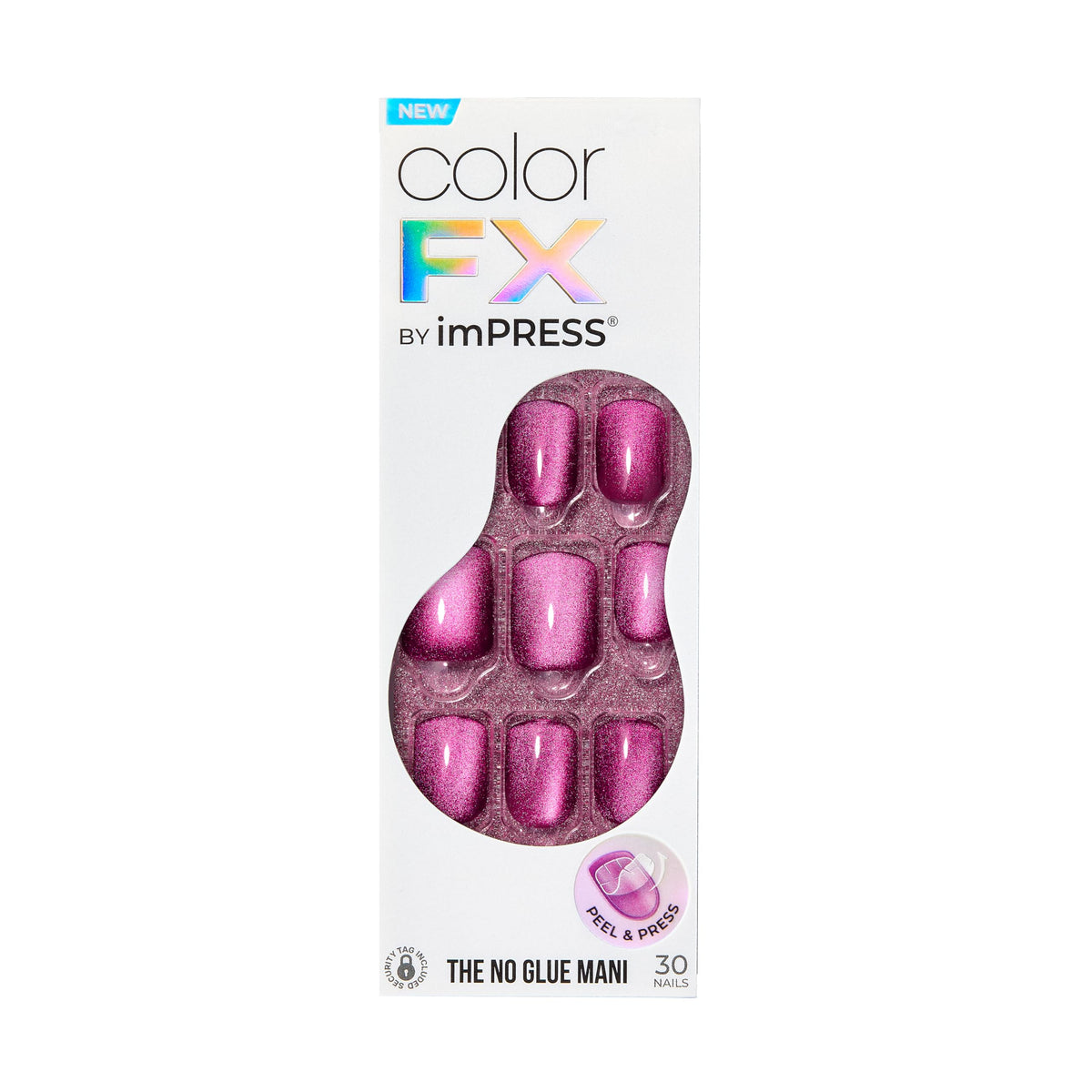 imPRESS high-gloss reflection on nail surface emphasizing durable shine
