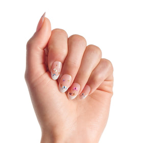 imPRESS close-up of medium oval white-tipped nail for crisp finish