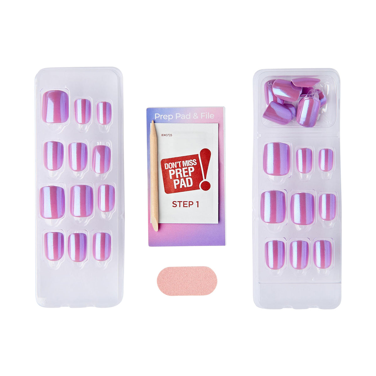 imPRESS nails being pressed onto a natural nail demonstrating fast, tool-free application