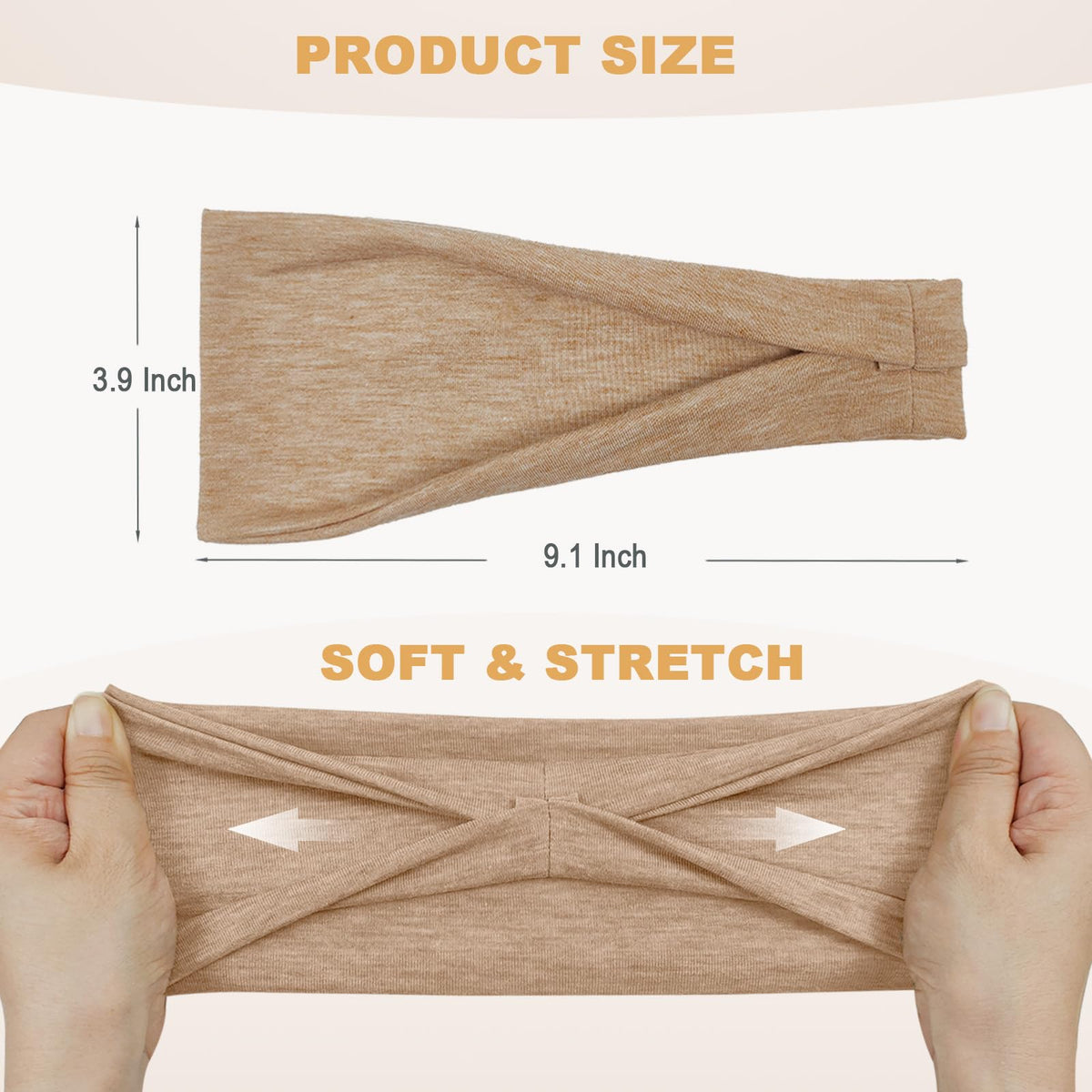 IMYORT headband worn during yoga demonstrating secure no-slip hold