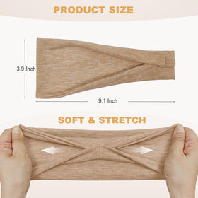 IMYORT headband worn during yoga demonstrating secure no-slip hold