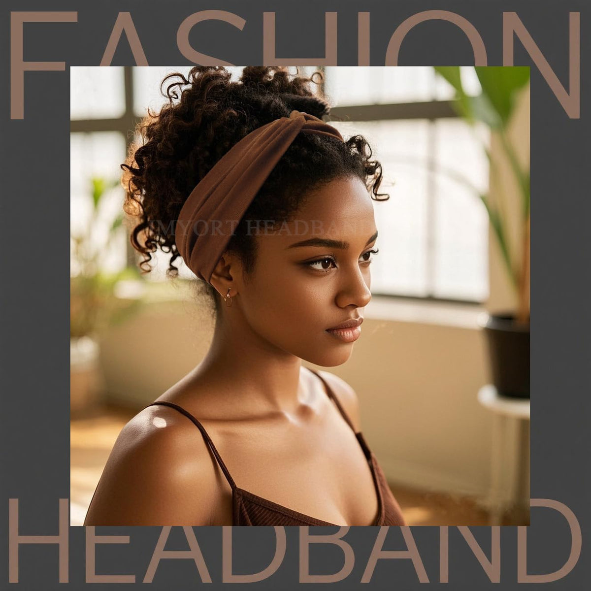 IMYORT headband on hand illustrating stretch and comfortable size fit