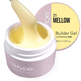 IN.HYPE jar front view showing buttery yellow gel and clear branding for easy selection