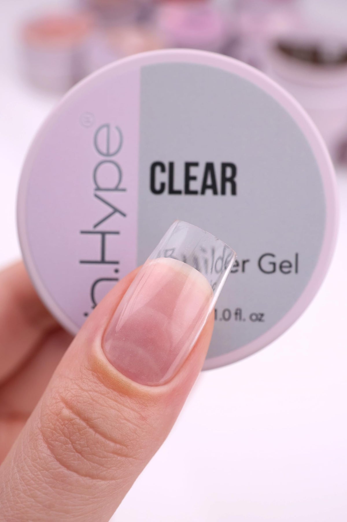 IN.HYPE builder gel sculpting in use on forms, enabling controlled extension building