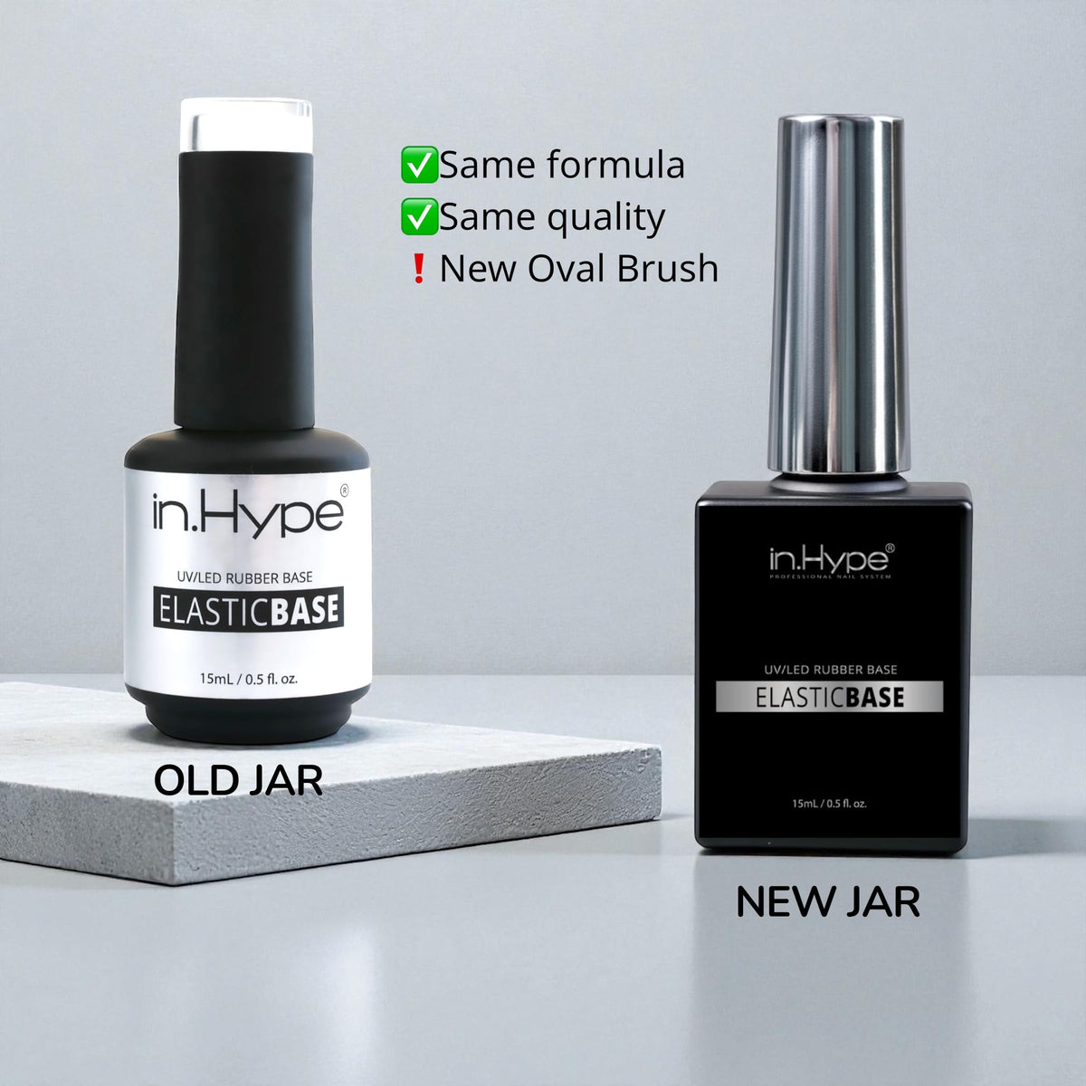 IN.HYPE brush closeup displaying elastic texture and smooth application benefit