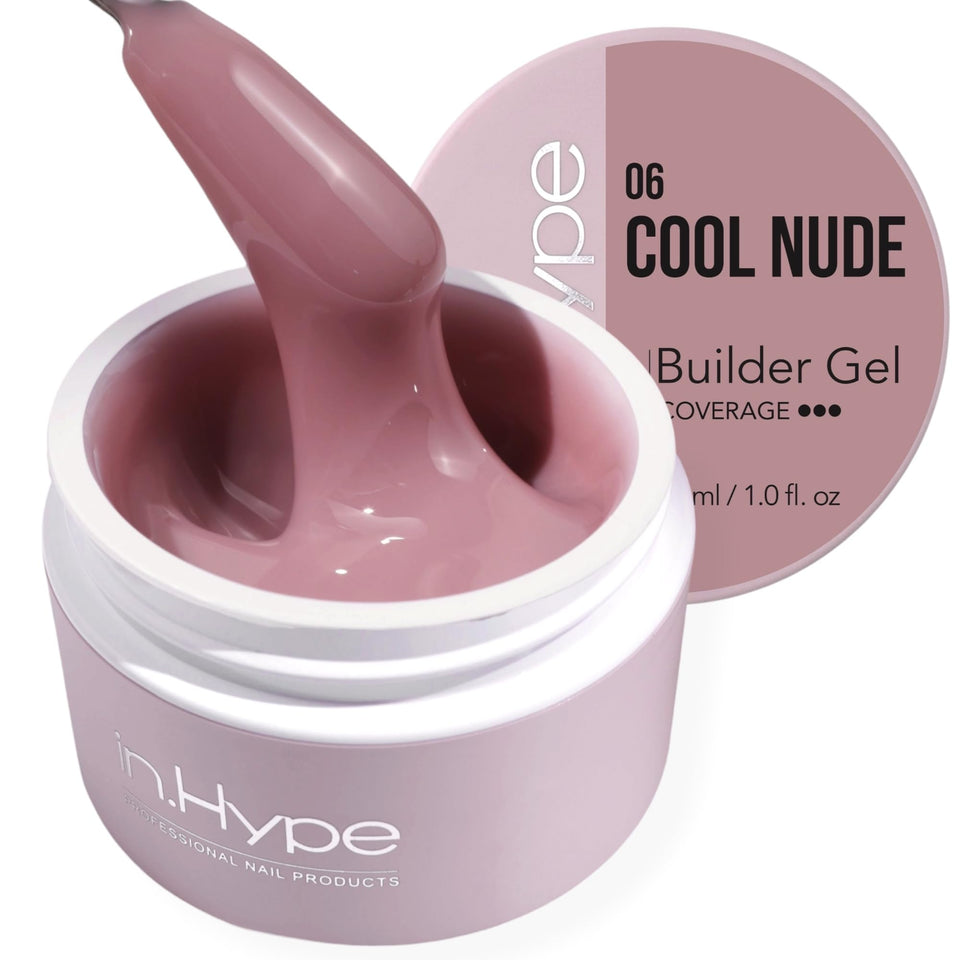 IN.HYPE front jar Cool Nude #32 showing product and shade for professional results