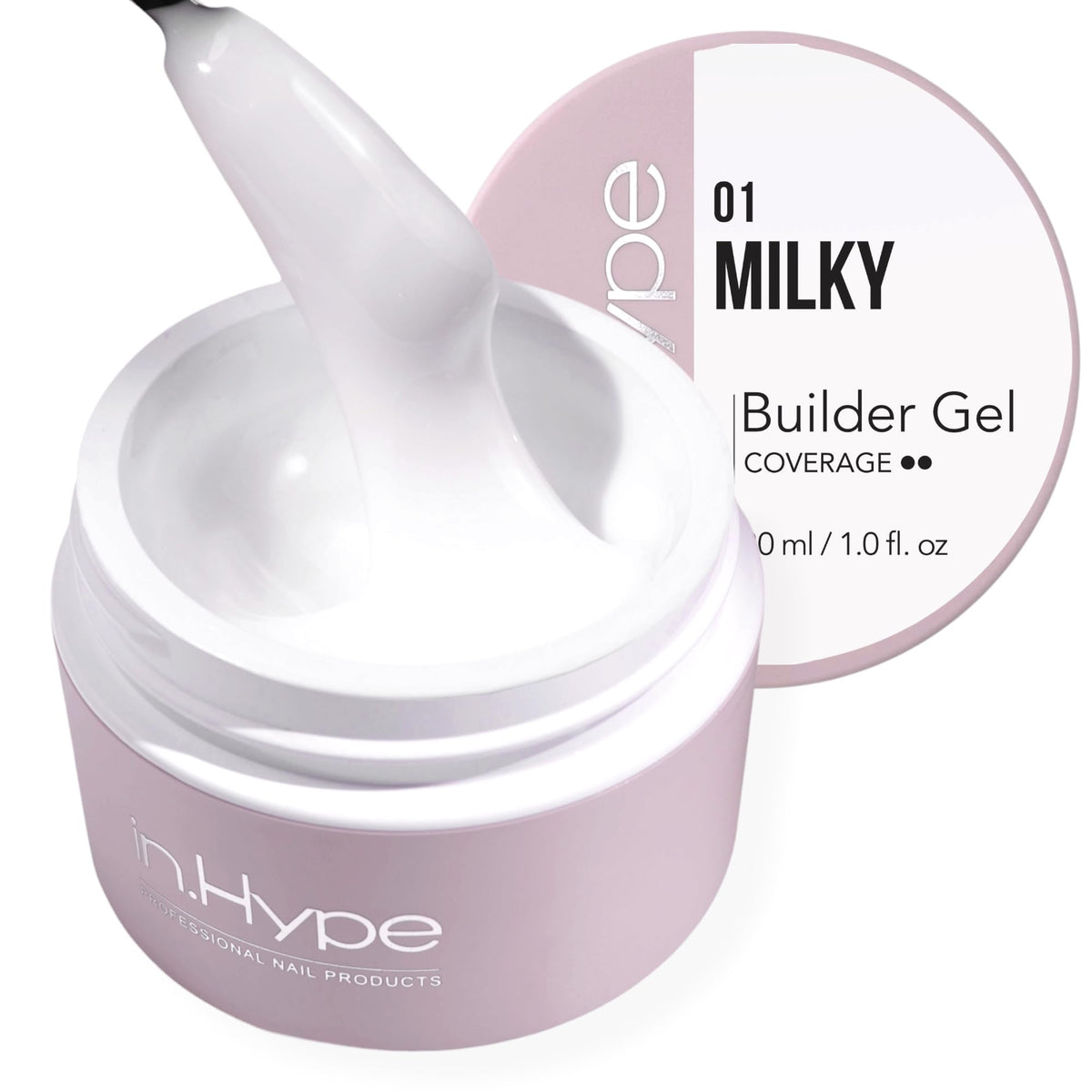 IN.HYPE Milky #1 front packaging showing product label and milky hue benefit visual clarity