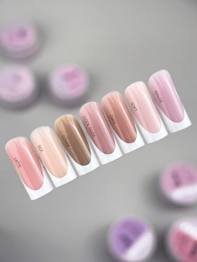 IN.HYPE overlay on natural nail showing strengthened nail surface
