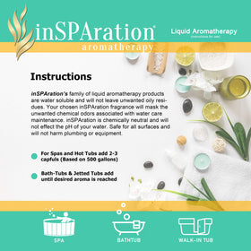 InSPAration 9oz bottle next to a hand to show size and single-bottle coverage