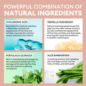 Inblair ingredient display of tremella and portulaca illustrating natural support