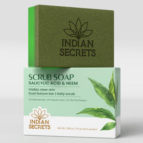 INDIAN SECRETS front packaging showing salicylic neem benefits