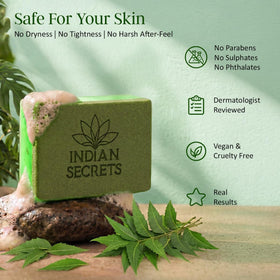 INDIAN SECRETS rich foam lather demonstrating gentle cleansing action