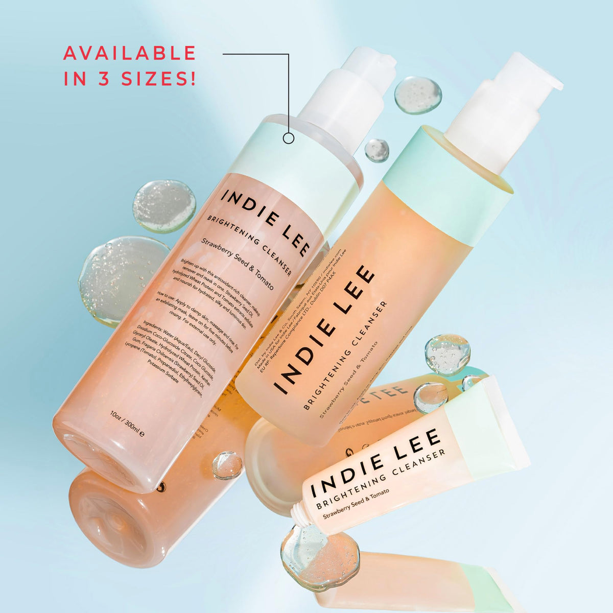Indie Lee cleanser left on skin briefly as a brightening mask