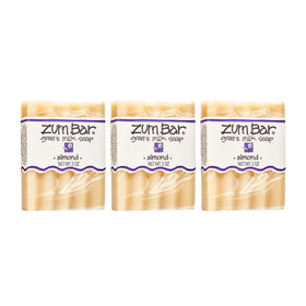 Indigo Wild front packaging showing three almond goat milk bars for easy identification and gifting