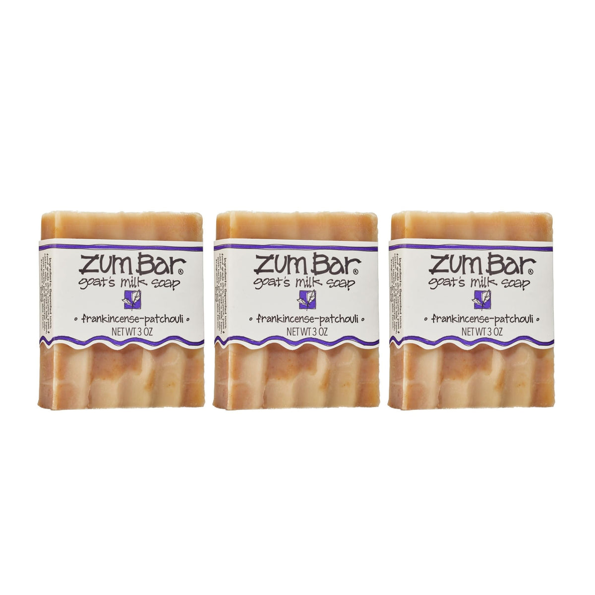 Indigo Wild front packaging of Zum soap showcasing scent and vegan claim
