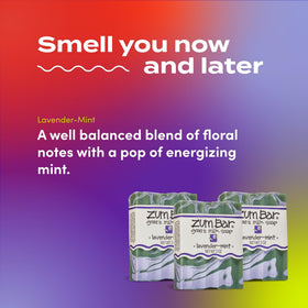 Indigo Wild Zum soap producing rich suds in hand for effective gentle cleansing