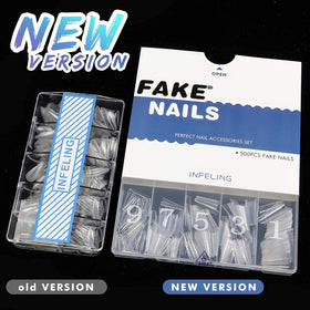 INFELING tips in bridal nail setup displaying suitability for wedding styles
