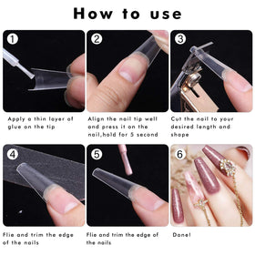 INFELING tips next to a finger for scale demonstrating accurate fit options