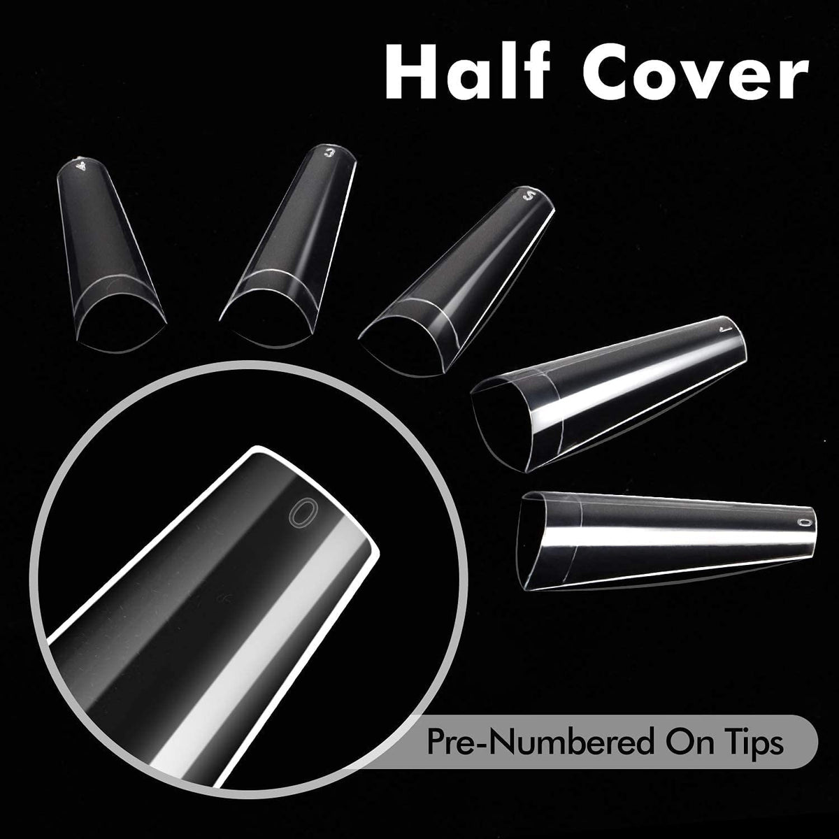 INFELING coffin tip filed and shaped showing smooth finish and customization