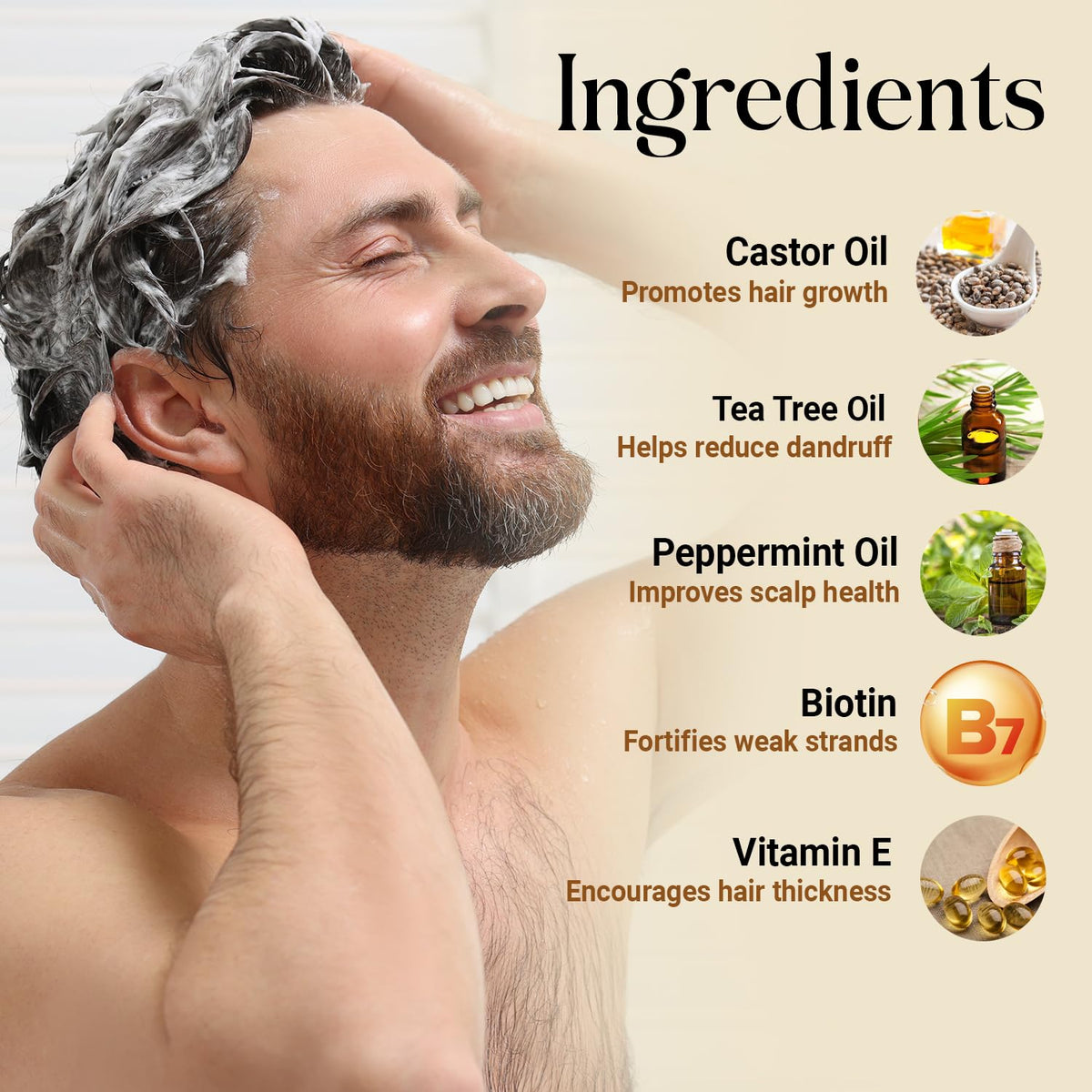 INFINA ESSENTIALS Batana oil and botanicals highlighting nourishment