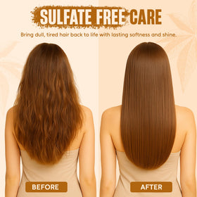 INFINA ESSENTIALS conditioned hair after use showing smoother shine