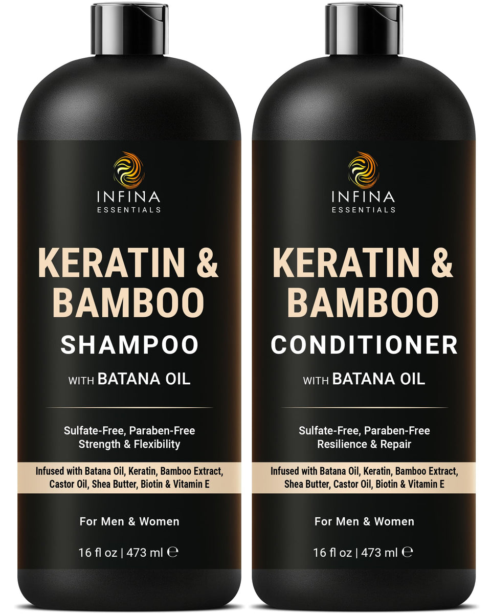INFINA ESSENTIALS front packaging showing both 16 fl oz bottles and benefits