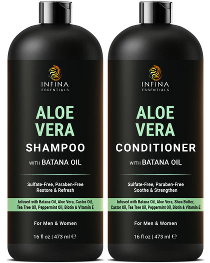 INFINA ESSENTIALS front packaging showing bottles and benefits