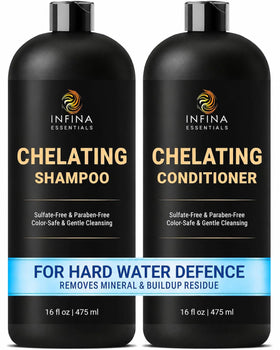 INFINA ESSENTIALS front packaging showing 16 fl oz bottles and label benefit