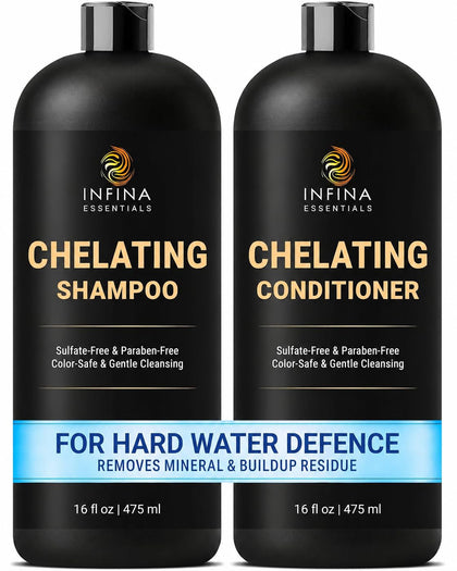 INFINA ESSENTIALS front packaging showing 16 fl oz bottles and label benefit