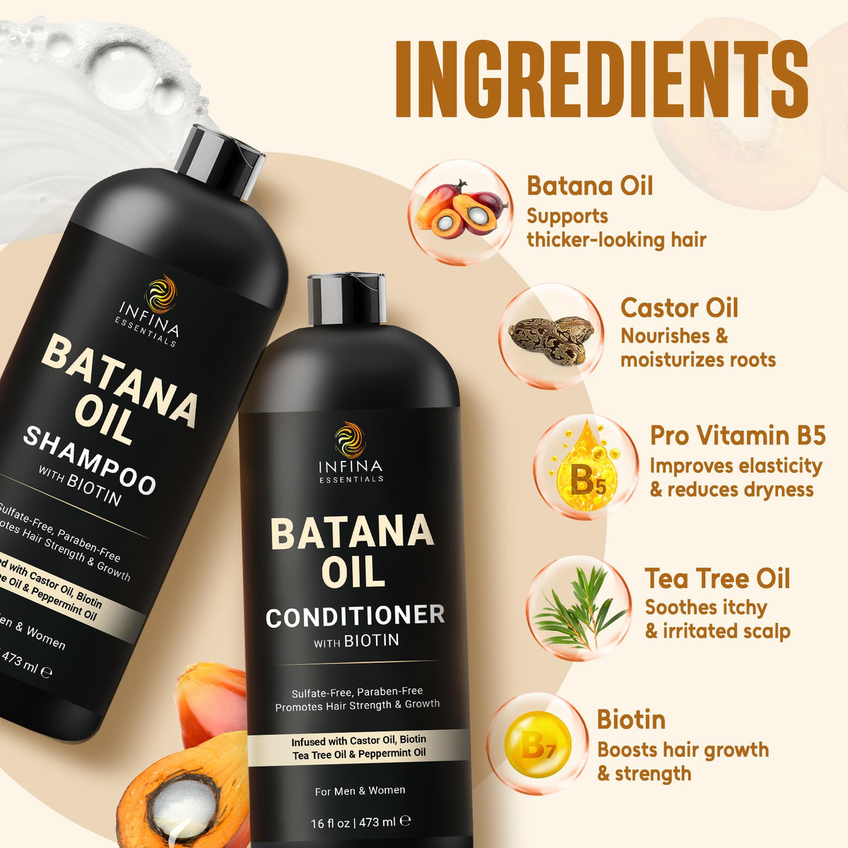 INFINA ESSENTIALS creamy lather close-up demonstrating gentle cleansing and foam