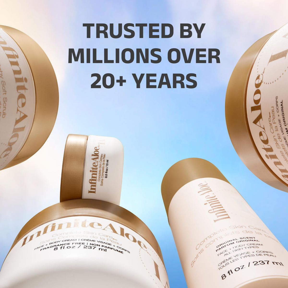 InfiniteAloe label closeup displaying ingredient focus and gentle formula