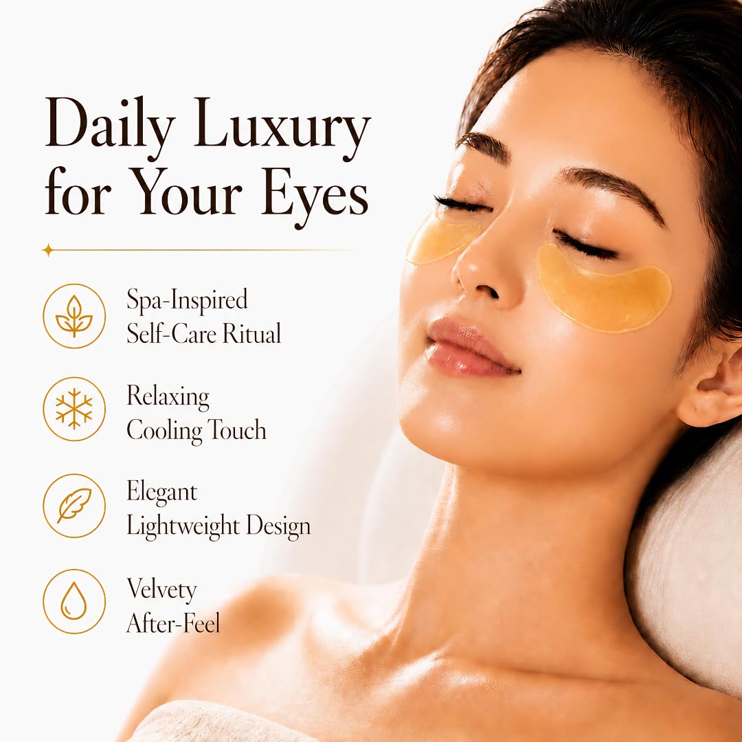INFINITY ZONE patch applied under eye illustrating comfortable fit and refresh