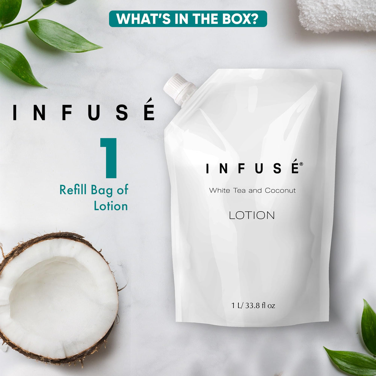 INFUSÉ product label and ingredients list highlighting gentle formulation