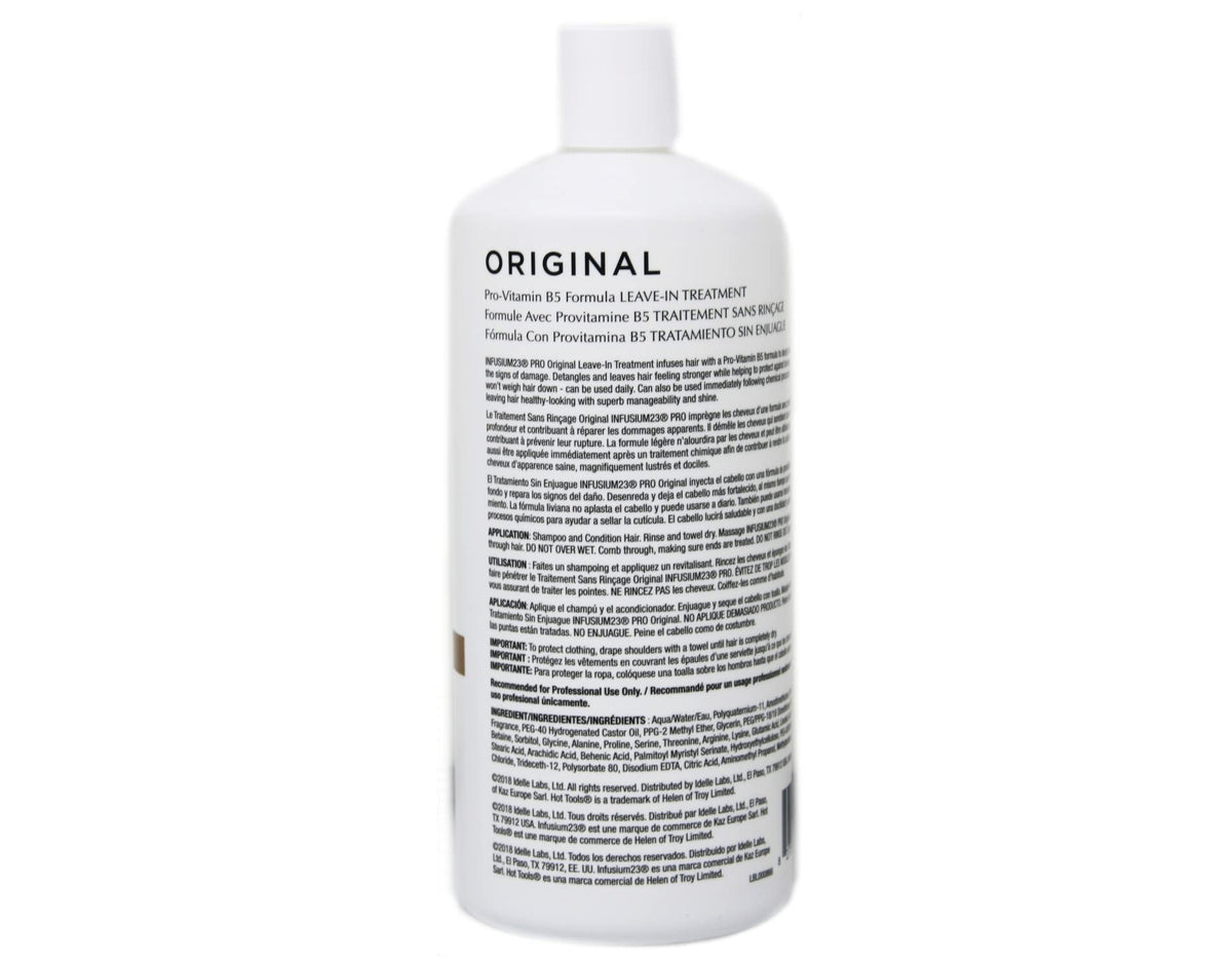 INFUSIUM 23 applied by stylist to hair demonstrating restoration and smoother styling