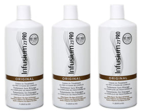 INFUSIUM 23 front packaging showing brand and three large tubs for long-lasting supply