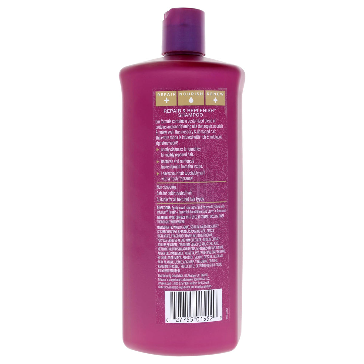 Infusium argan oil and keratin texture closeup highlighting nourishment